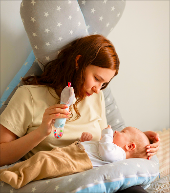 Mom with baby