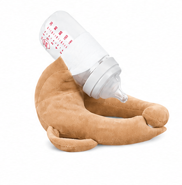 Sipee Sip baby bottle feeding pillow in cream