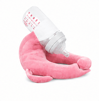 Sipee Sip baby bottle feeding pillow in blush pink